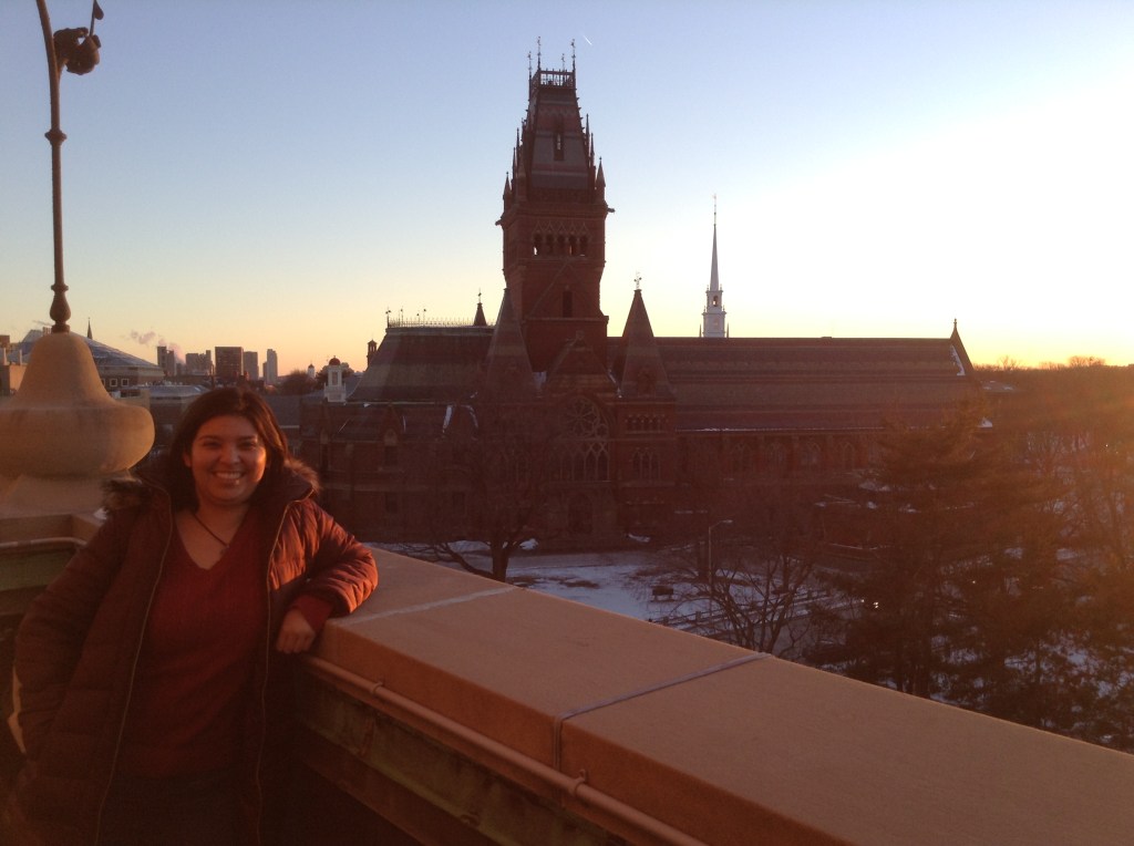 Taking a break from shopping classes to explore Harvard.