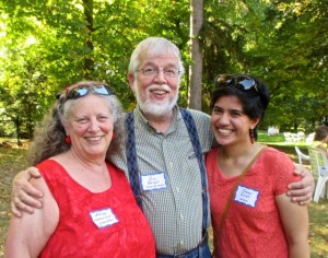 Amika, Gus and Me at a lunch organised by the Harvard International Student Office