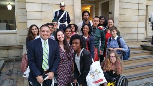 Harvard students at Palacio de Nariño.