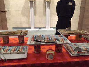 Late night trip to the Harvard Art Museum to celebrate Corita Kent and the Language of Pop, complete with art-inspired bites