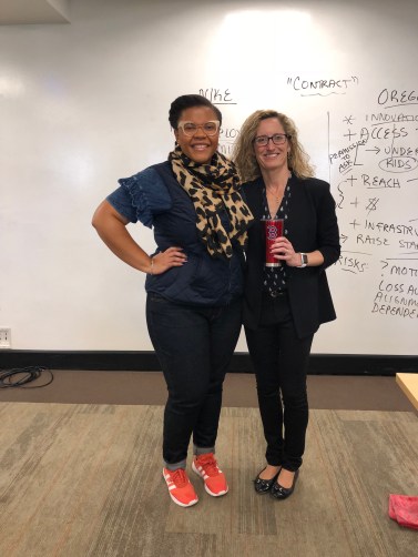 Author Erica Jordan-Thomas and Professor Monica Higgins