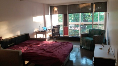 The author's room in Harvard University Housing