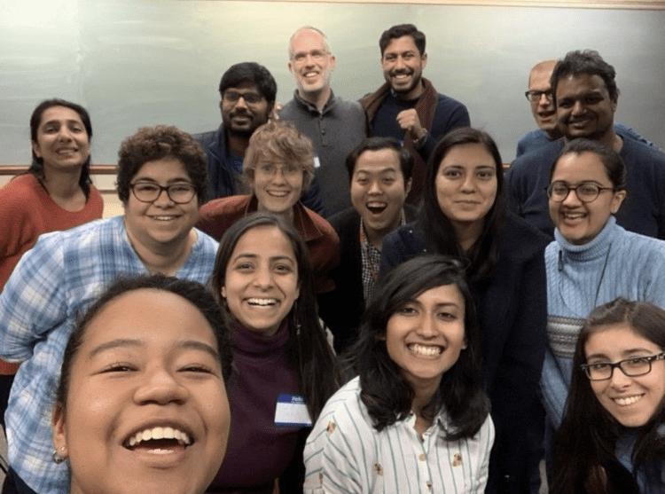Attendees of the first Buddhism group meeting